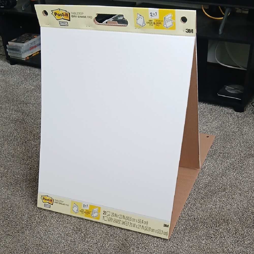 6 Pack Post-it Tabletop Dry Erase Pad - White